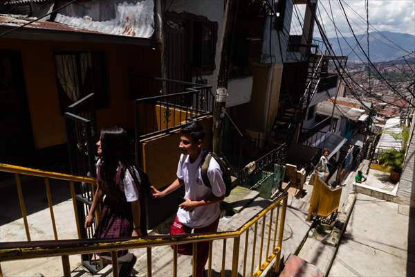 Pablo Escobar neighborhood in Medellin, Colombia