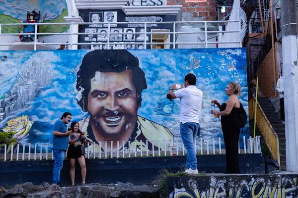 Pablo Escobar neighborhood in Medellin, Colombia