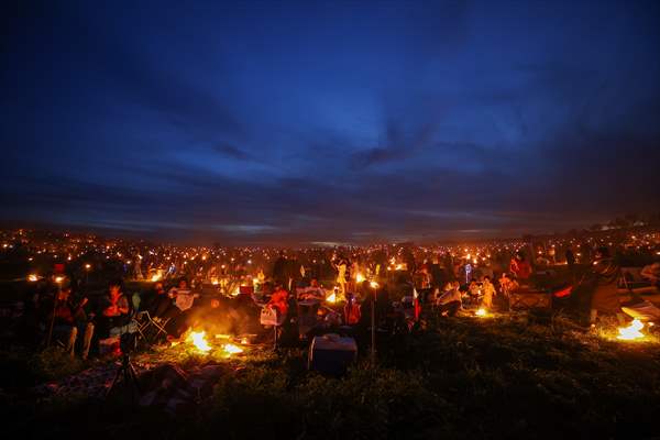 Sky lantern lights festival