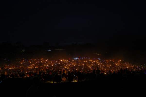 Sky lantern lights festival