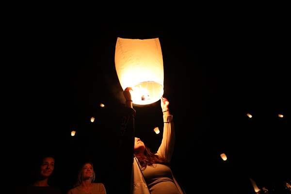 Sky lantern lights festival