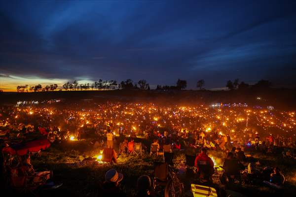 Sky lantern lights festival