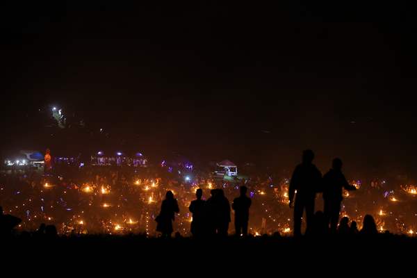 Sky lantern lights festival