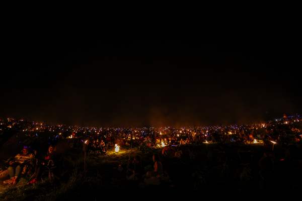 Sky lantern lights festival