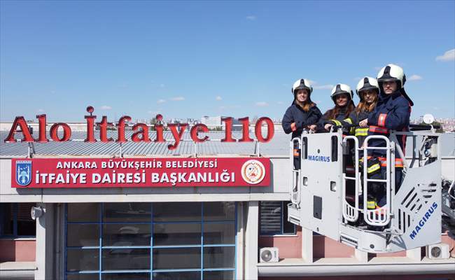 Female firefighters of Ankara Fire Department