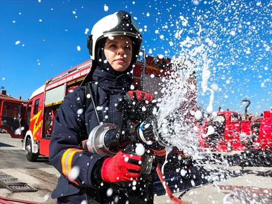 Female firefighters of Ankara Fire Department