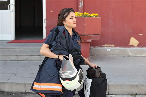 Female firefighters of Ankara Fire Department