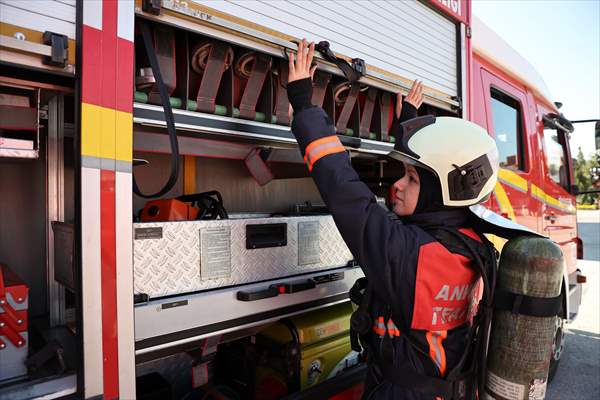 Female firefighters of Ankara Fire Department