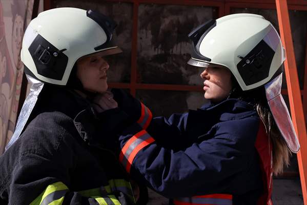 Female firefighters of Ankara Fire Department