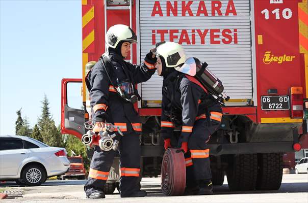 Female firefighters of Ankara Fire Department