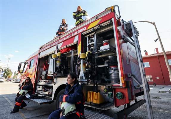 Female firefighters of Ankara Fire Department