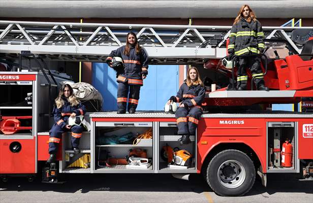 Female firefighters of Ankara Fire Department