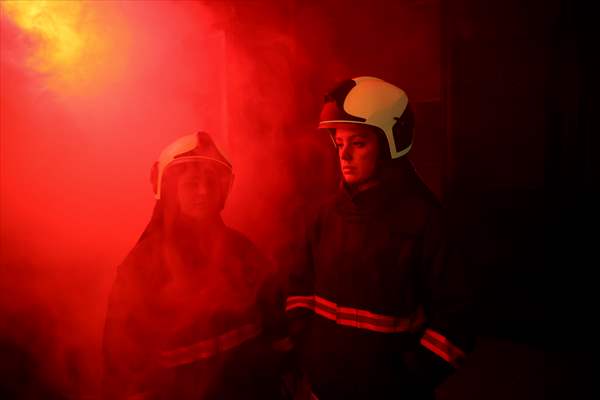 Female firefighters of Ankara Fire Department