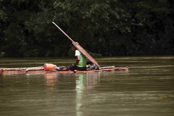 Colombia: Embera Dobida indigenous daily life at the jungle in Choco department