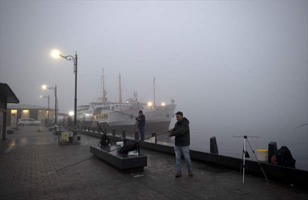 Heavy fog in Istanbul