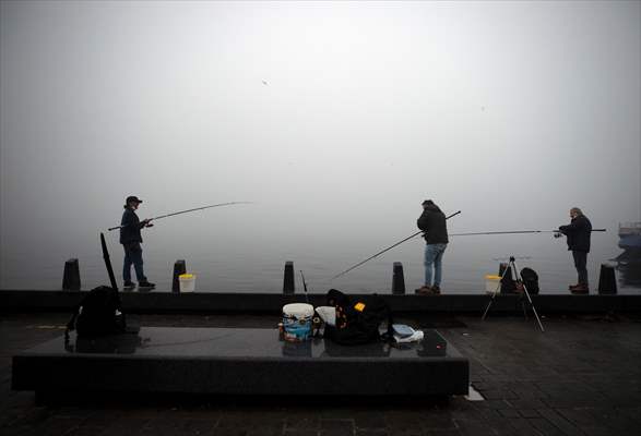 Heavy fog in Istanbul