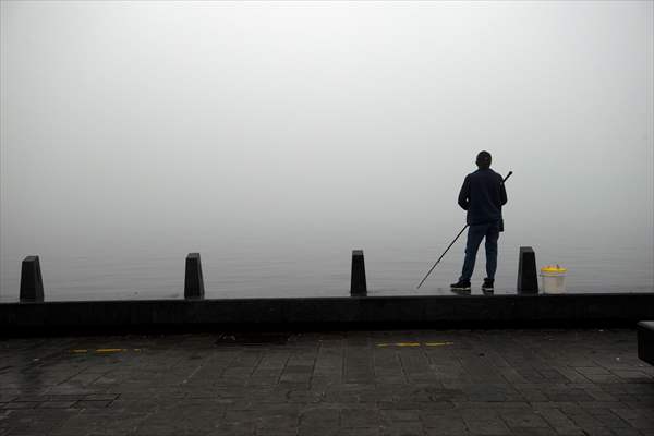 Heavy fog in Istanbul