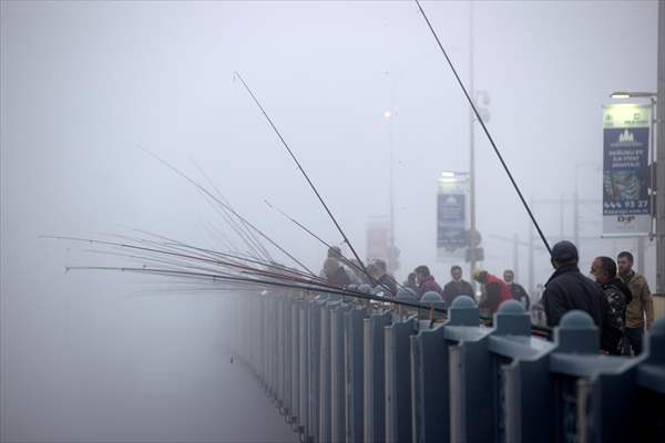 Heavy fog in Istanbul