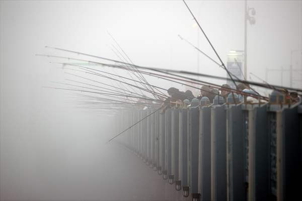 Heavy fog in Istanbul