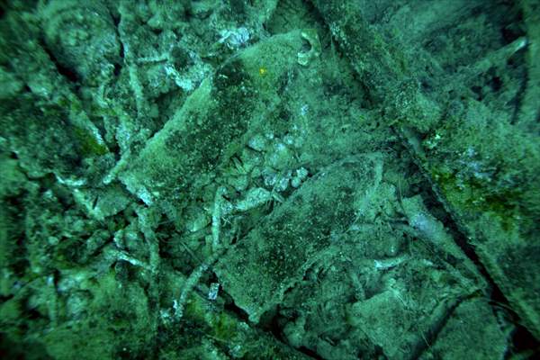 The shipwreck of H.M.S. Majestic in Gallipoli Historical Underwater Park