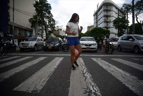 Maria Jose pay university bill with freestyle football