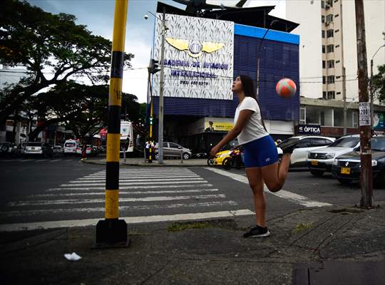 Maria Jose pay university bill with freestyle football