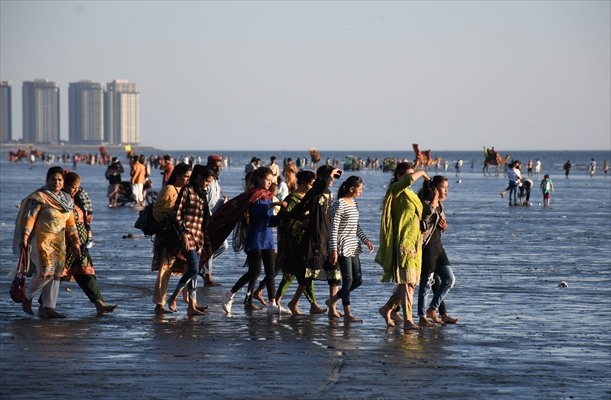 Clifton beach of Pakistan's Karachi