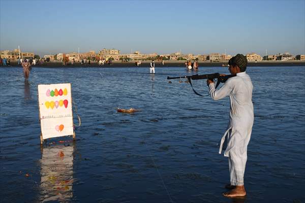 Clifton beach of Pakistan's Karachi