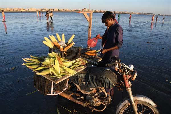 Clifton beach of Pakistan's Karachi