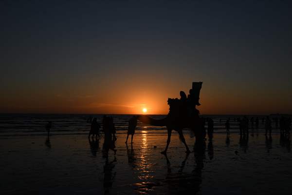 Clifton beach of Pakistan's Karachi