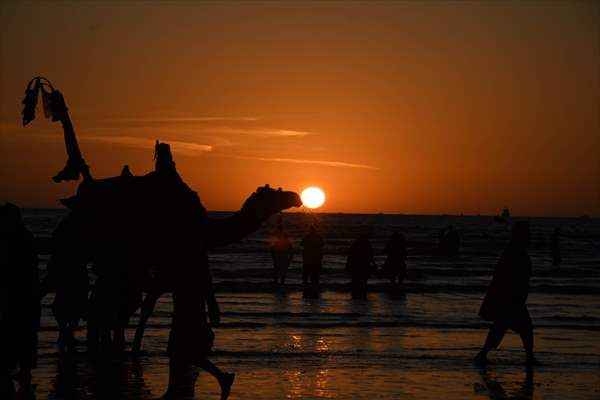 Clifton beach of Pakistan's Karachi