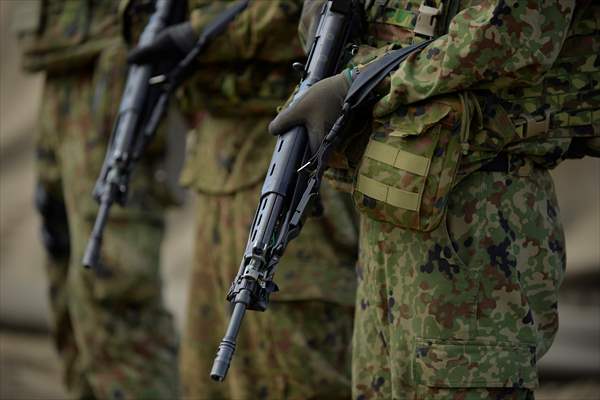 Japan's Self-Defense Forces conduct an amphibious operation in the south of Japan