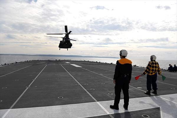 Japan's Self-Defense Forces conduct an amphibious operation in the south of Japan