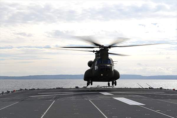 Japan's Self-Defense Forces conduct an amphibious operation in the south of Japan