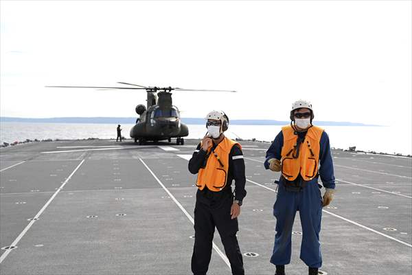 Japan's Self-Defense Forces conduct an amphibious operation in the south of Japan