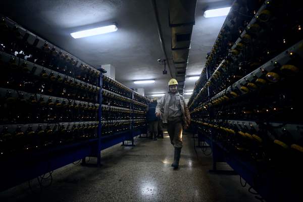 Miners in Turkey's Zonguldak