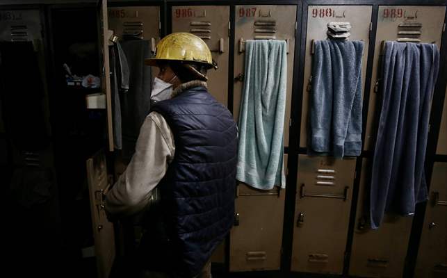 Miners in Turkey's Zonguldak