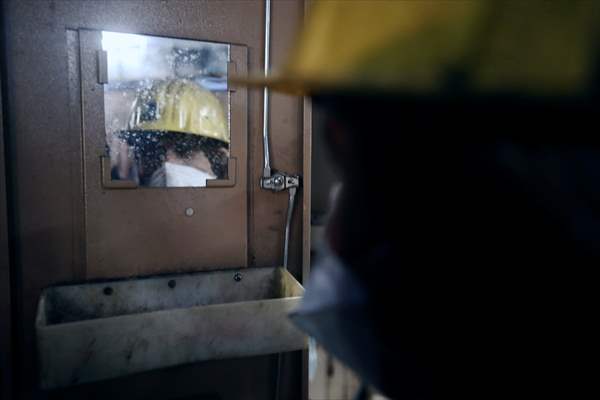 Miners in Turkey's Zonguldak