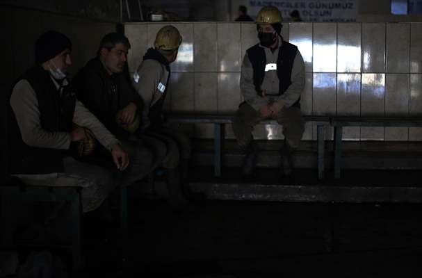 Miners in Turkey's Zonguldak