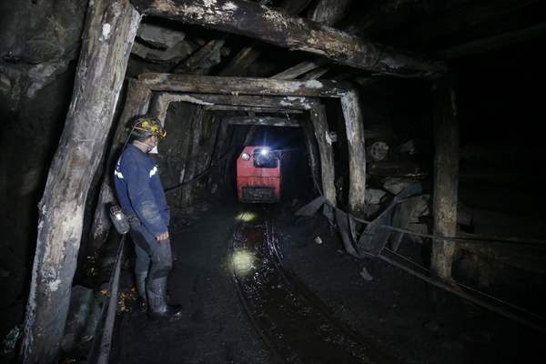 Miners in Turkey's Zonguldak