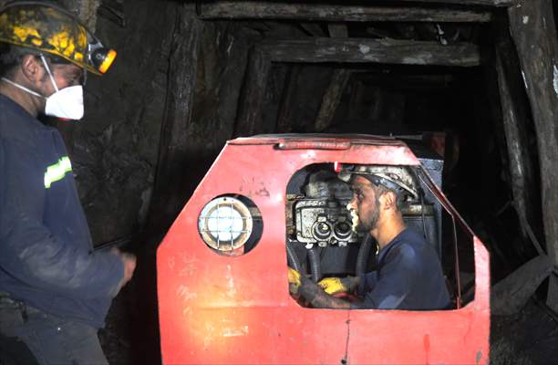 Miners in Turkey's Zonguldak