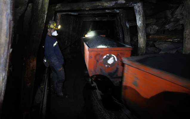 Miners in Turkey's Zonguldak