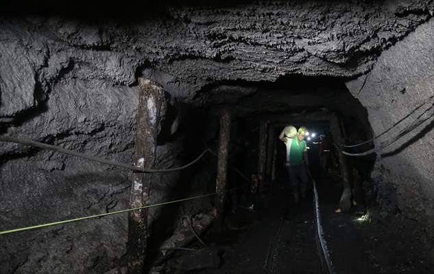 Miners in Turkey's Zonguldak