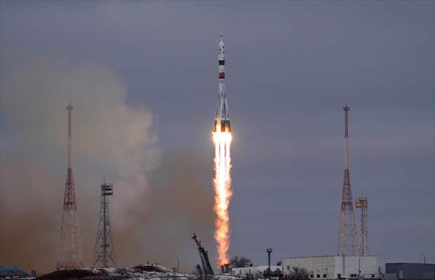 Soyuz MS-20 spacecraft launched from Baikonur Cosmodrome