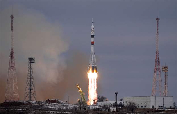 Soyuz MS-20 spacecraft launched from Baikonur Cosmodrome