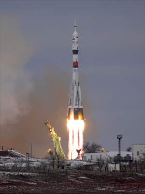 Soyuz MS-20 spacecraft launched from Baikonur Cosmodrome