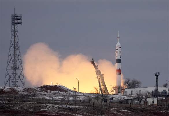 Soyuz MS-20 spacecraft launched from Baikonur Cosmodrome