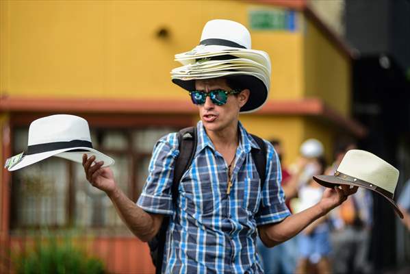 Vintage car parade at the Cali Fair in Colombia