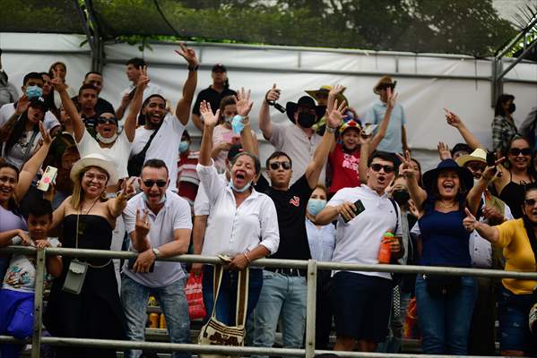 Vintage car parade at the Cali Fair in Colombia