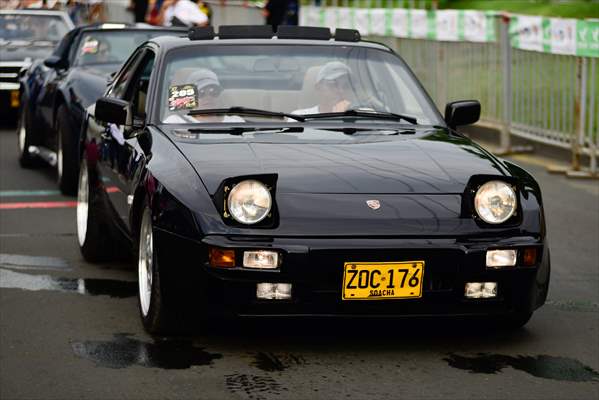 Vintage car parade at the Cali Fair in Colombia